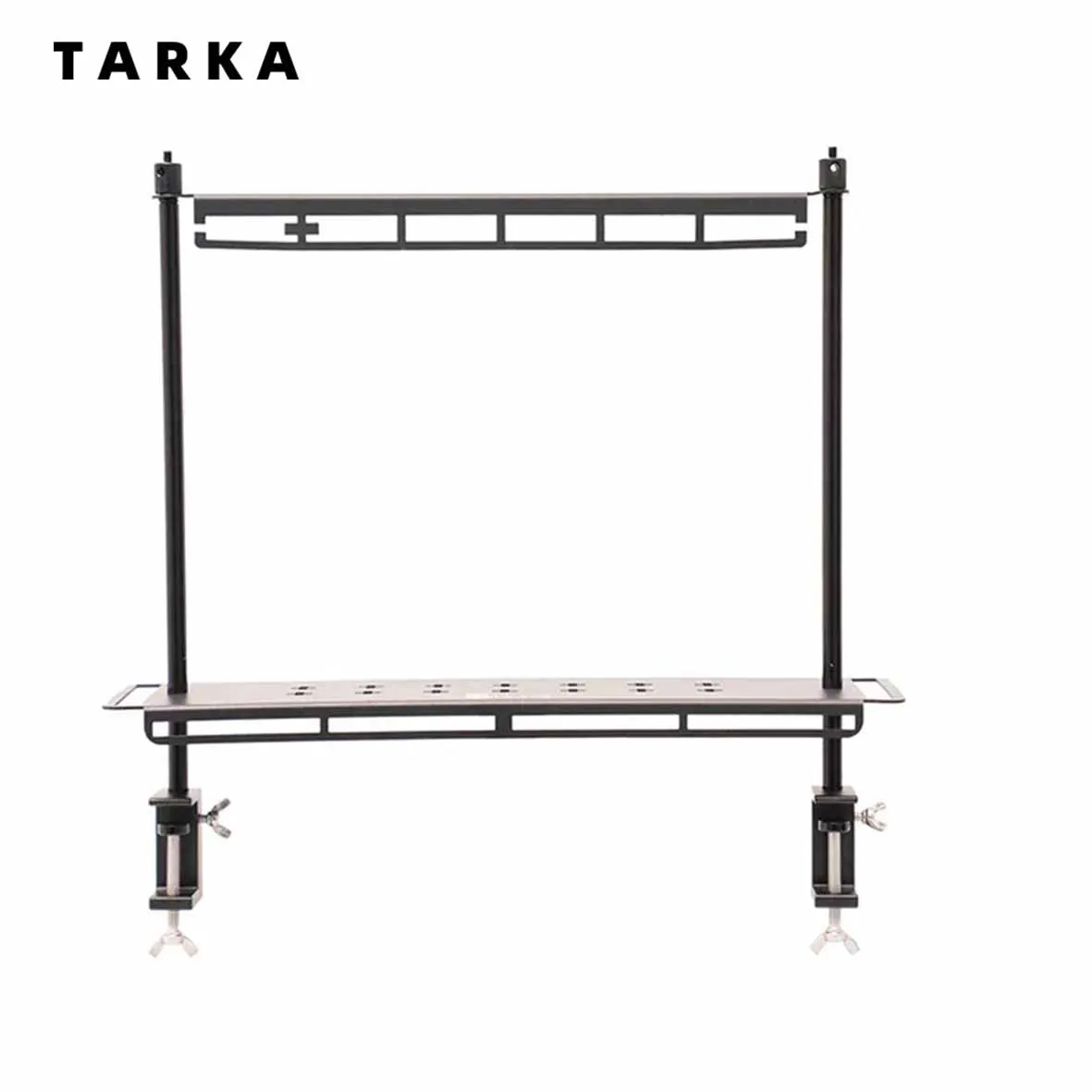 TARKA Lighweight Camping Storage Shelf Aluminum Alloy Detachable Organizer Rack Table Lantern Stand Tableware Organizer Supplies