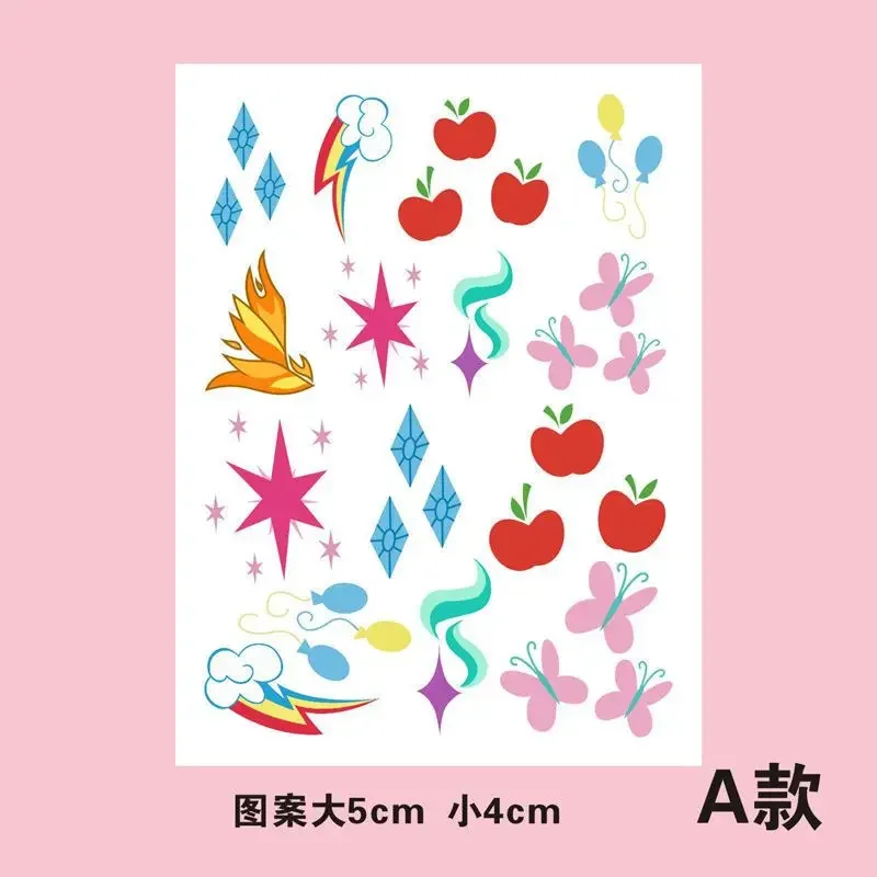 My Little Pony Symbol Tattoo Aufkleber Wasserfest Dauerhaft Kawaii AppleJack Cartoon Kind Handgelenk Paster Mädchen Aufkleber Festival Geschenk
