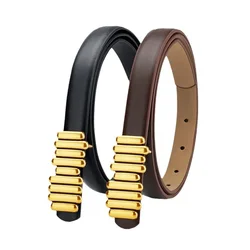 100cm Women's Stylish Retro Skinny Belt for Jeans Accessorize Black Coffee Belts for Women