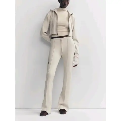 वसंत नई महिलाओं की लंबी स्वेटशर्ट हुडी, स्वेटशर्ट, डबल साइडेड इलास्टिक स्वेटपैंट, ज़िपर क्लोज़र, कैज़ुअल स्पोर्ट्सवियर सेट 8 best sales महिलाओं के ट्रैकसूट - №8