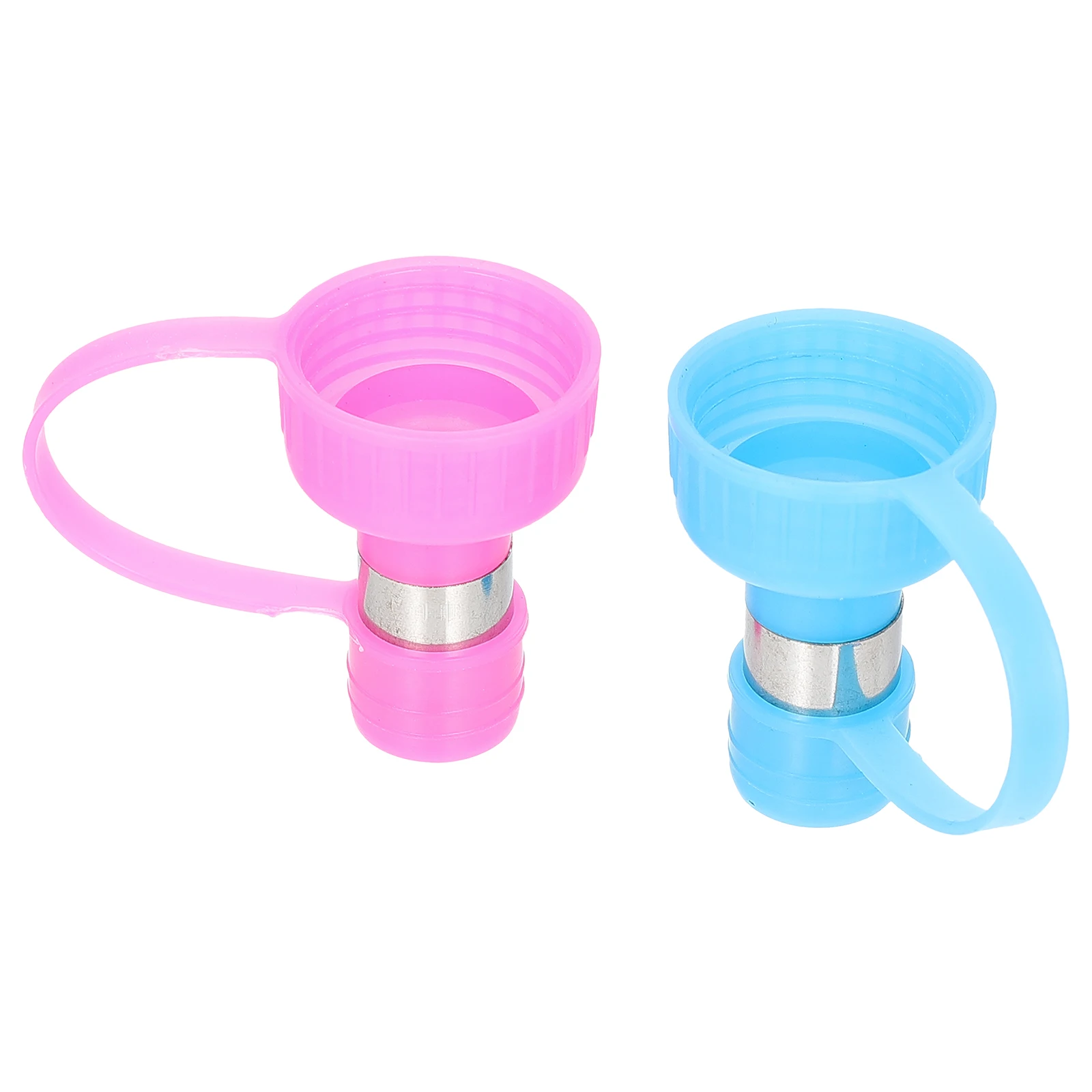 

2PCS Pet Water Fountain Dog Bowl Travel Bottle Portable Kettle Dispenser Plastic Pet Drinking Bottle Cap Kettle Lid Sturdy Wear