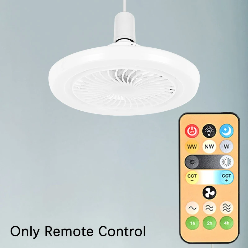 Wireless Switchs 3 Speed 1-4h Timing Remote Control Replacement For E27 Ceiling Fan Light