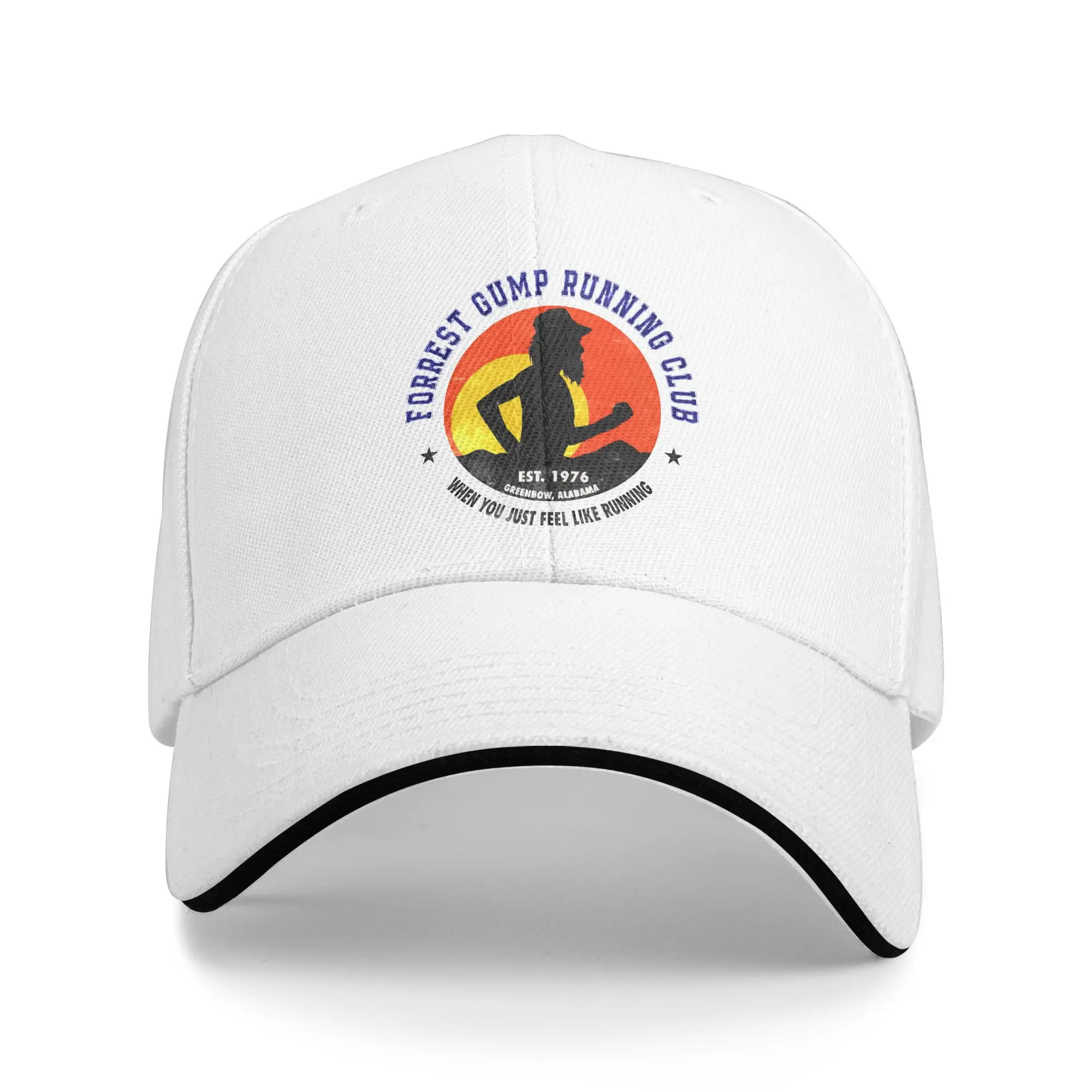 Run Forrest Run Running Club Merch Men Women Baseball Cap  Dad Hat Classic Daily Headwear Adjustable Fit Snapback Hat