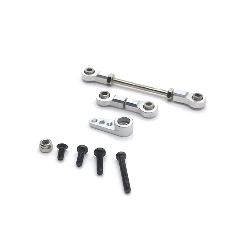 Front Steering Linkage 28T Servo Arm For WLtoys 1/28 284131 K969 K979 K989 K999 P929 P939 RC01 MINI-Q MINI-Z RC Car Metal Rod