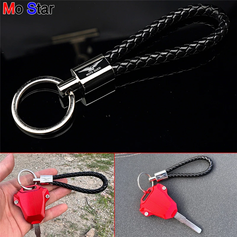 Moto Guzzi Badge Keyring Key Holder Chain Motorcycle Keychain For Moto Guzzi V100 Mandello V7 Stone V8S TT Bobber Breva 850 1100