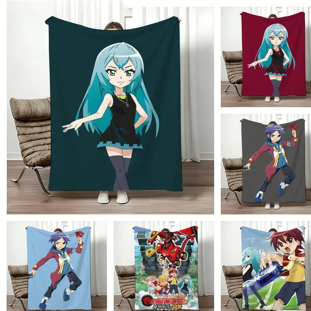 Manta de Franela Ligera de 240g con Diseño de Anime T-Turning M-Mecard, Suave y Agradable al Tacto, Ideal para el Verano