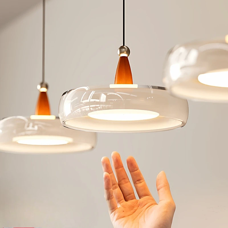 

Nordic LED Glass Pendant Light Minimalist Modern Restaurant Bar Coffee Shop Bedside Pendant lamp Interior Decor Lighting Fixture