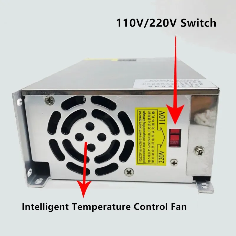 Imagem -04 - Transformador de Alimentação Ajustável Display Digital 220v 110v dc 12v 24v 36v 48v 60v 80v 120v 160v 220v 1000w ac dc