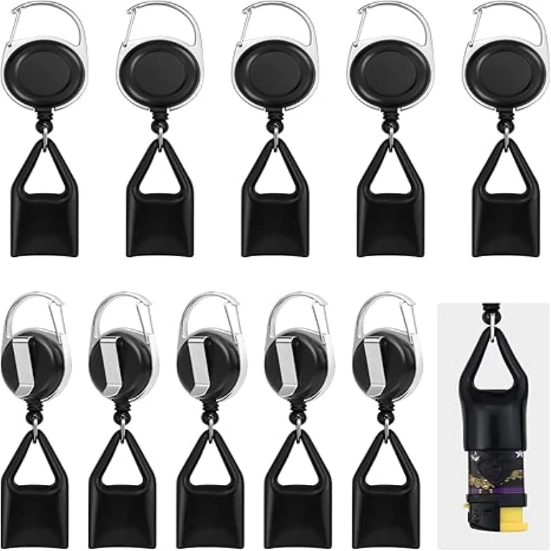 20 Pcs Retractable Lighter Leash, Keychain Lighter Holder with Classic Lighter Cover Single Clip for Convenience Lighter Strap