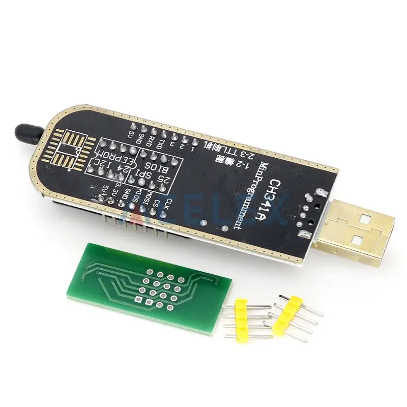 CH341 24 25 Series EEPROM Flash BIOS USB Programmer Module + SOIC8 SOP8 Test Clip For EEPROM 93CXX / 25CXX / 24CXX DIY KIT