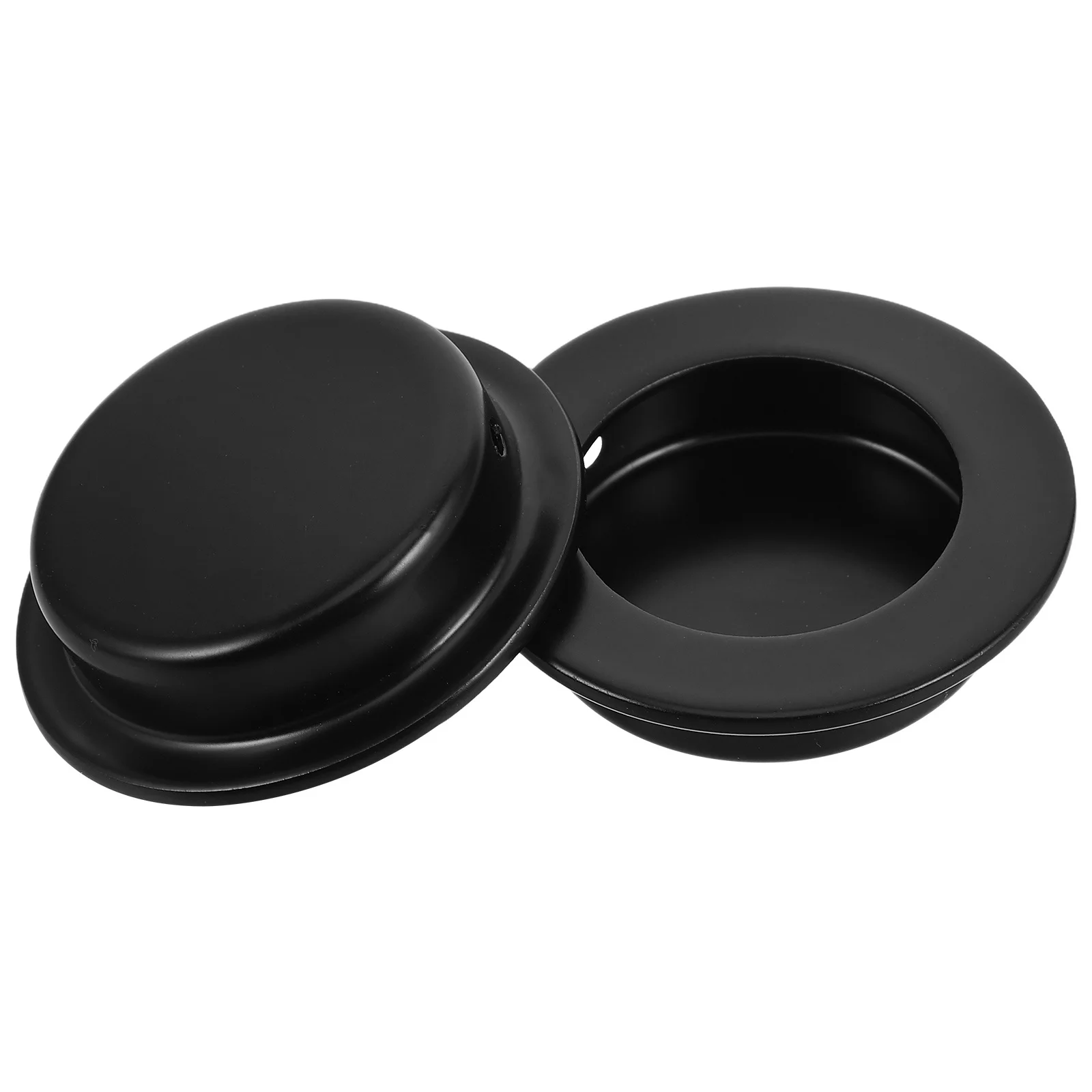 

2Pcs Hidden Embedded Stainless Steel Concealed Handles Invisible Door Pulls Recessed Finger Pulls for Sliding Barn Doors Cabinet