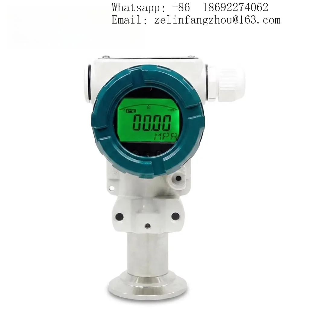 SS316L Sanitary Pressure Transmitter 4-20mA Hygienic Flush Diaphragm Sensor Tri Clamp Food Beverage Dairy CIP SIP Pro