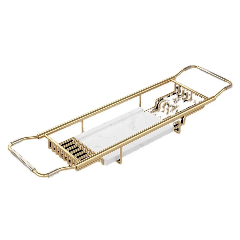 

Extended Bath Shelf Multifunctional Retractable Mobile Phone Tray Toilet Round Bathroom Bath Holder