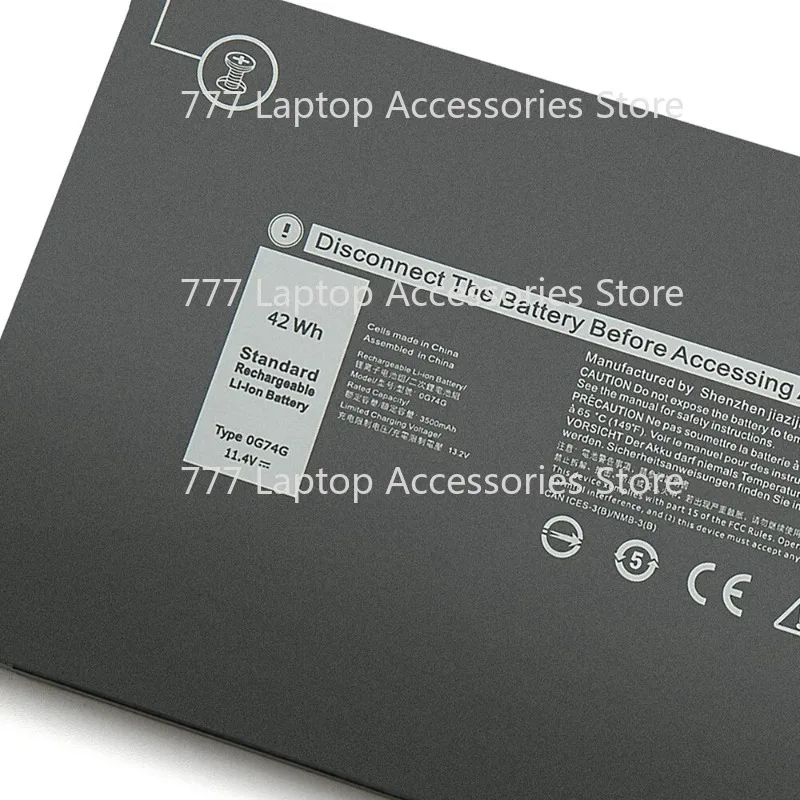 XXX  OG74G 0G74G 42WH Battery For Dell Latitude 5300 5310 7300 7400 P97G P96G P99G