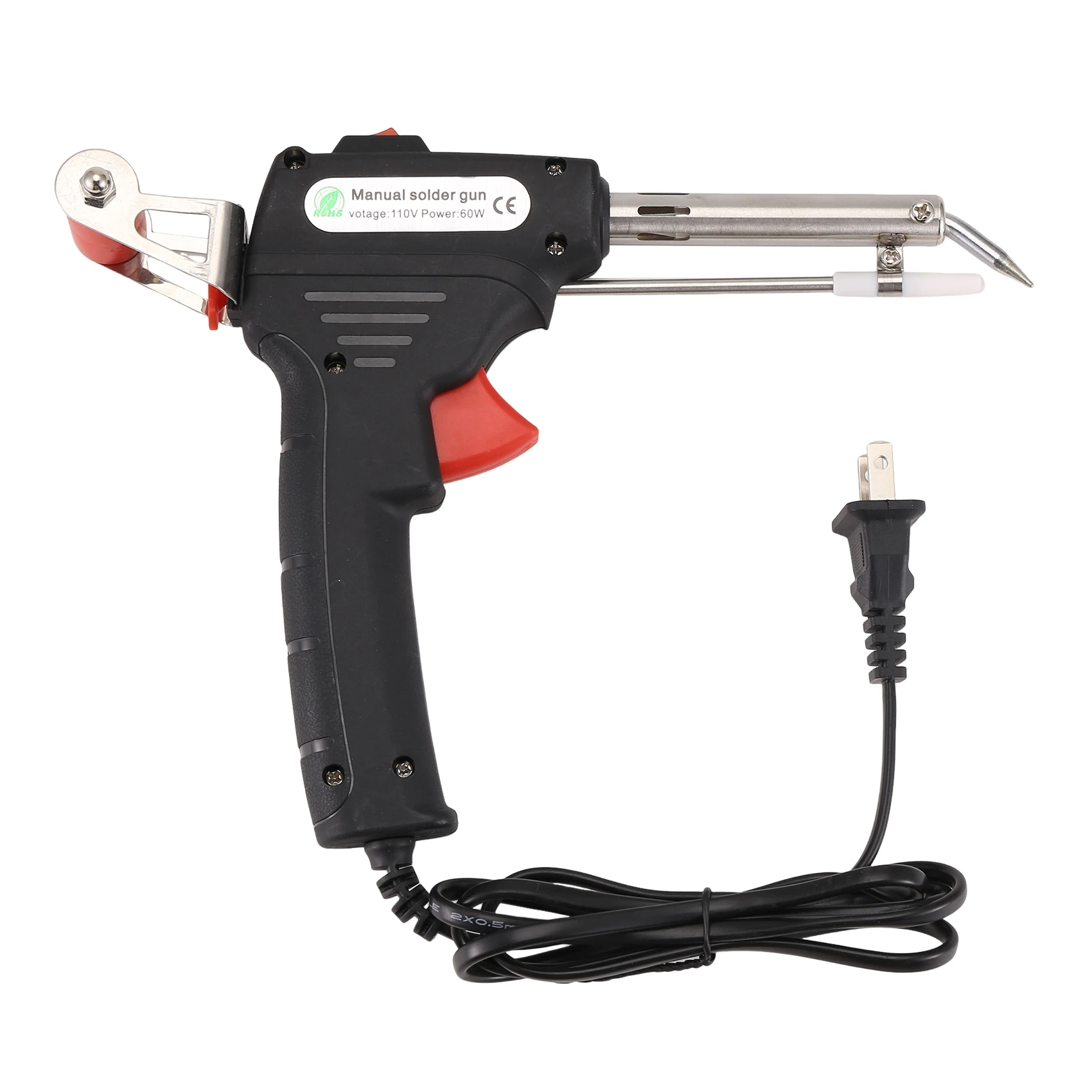 Soldering Iron 60W Eagle Beak Endothermic Handheld Tool Heated Household Repair Tool Manual Tin Dispensing US Plug