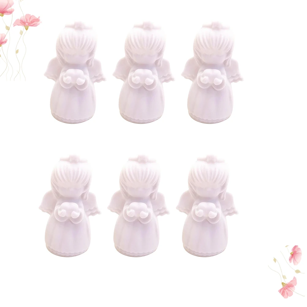 6 قطع LED مصباح ليلي على شكل سبعة ألوان لطيف ديكور متوهج لغرفة النوم وغرفة الأطفال وحفلات الزفاف المحمولة #5