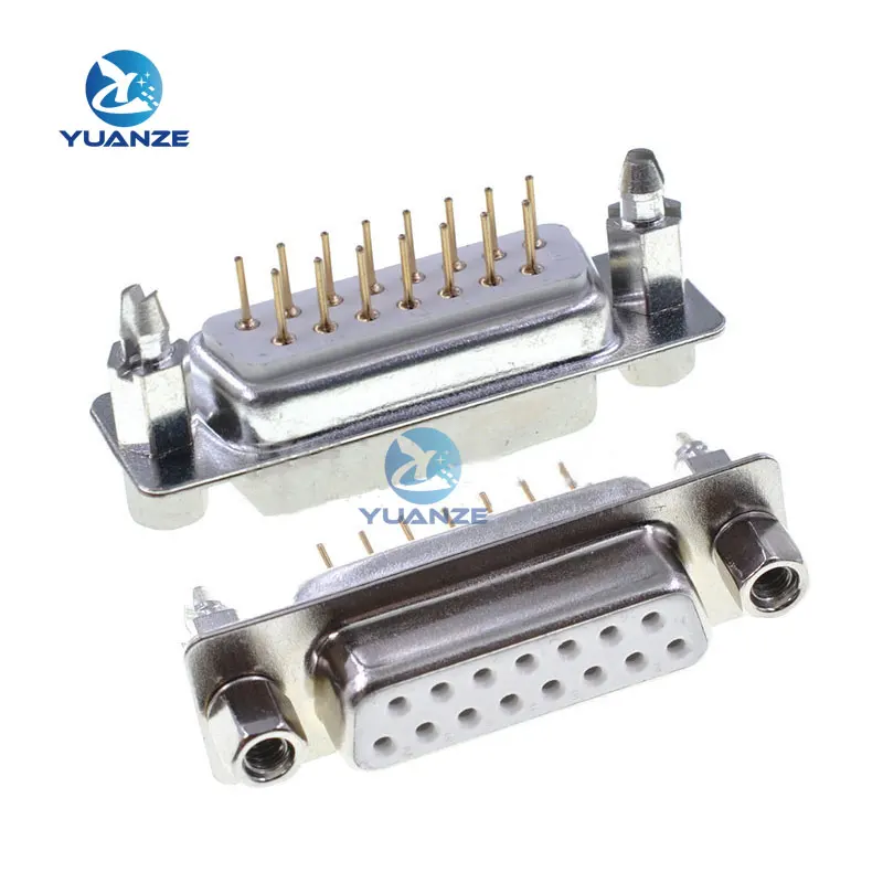 5PCS DP15 FEMALE FEMALE CONNECTOR Insert plate type D-Sub Mounting DB15