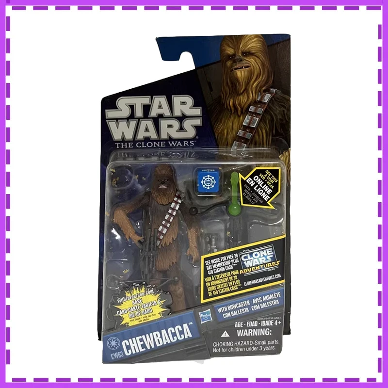 Hasbro Anime Star Wars The Clone Wars Yoda Binks Chewbacca Darth Vader Luke Skywalker Gift for Children Action Figure Model Toys