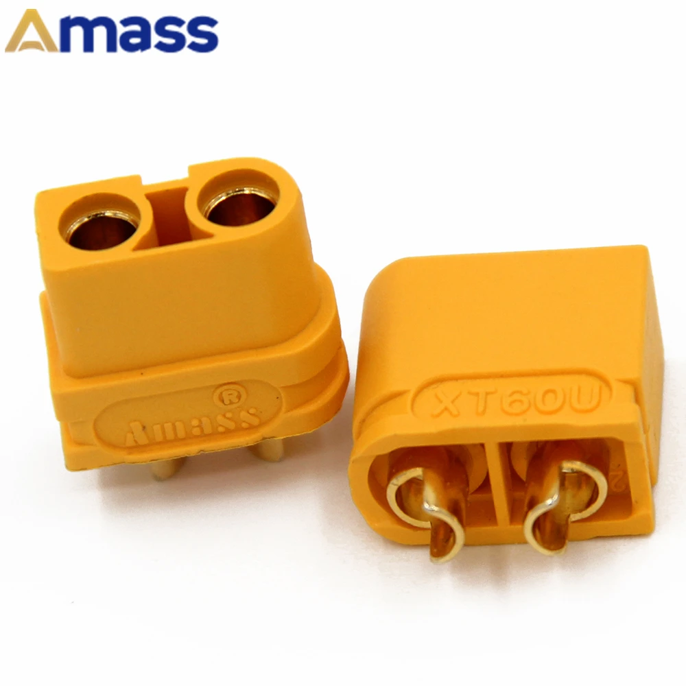 

50Pair AMASS XT60U Male+Female Plug Connector Small Size and Light Weight Compatible XT60 Remote Control Model Airplane Plug