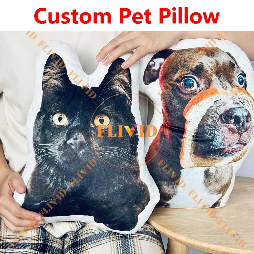 

Hot Custom 3D Cat Dog Pet Pillow,Personalized Pillows,Customized Animal Cushion,Hot Birthday Gift,Pet Loss Memorial Gifts
