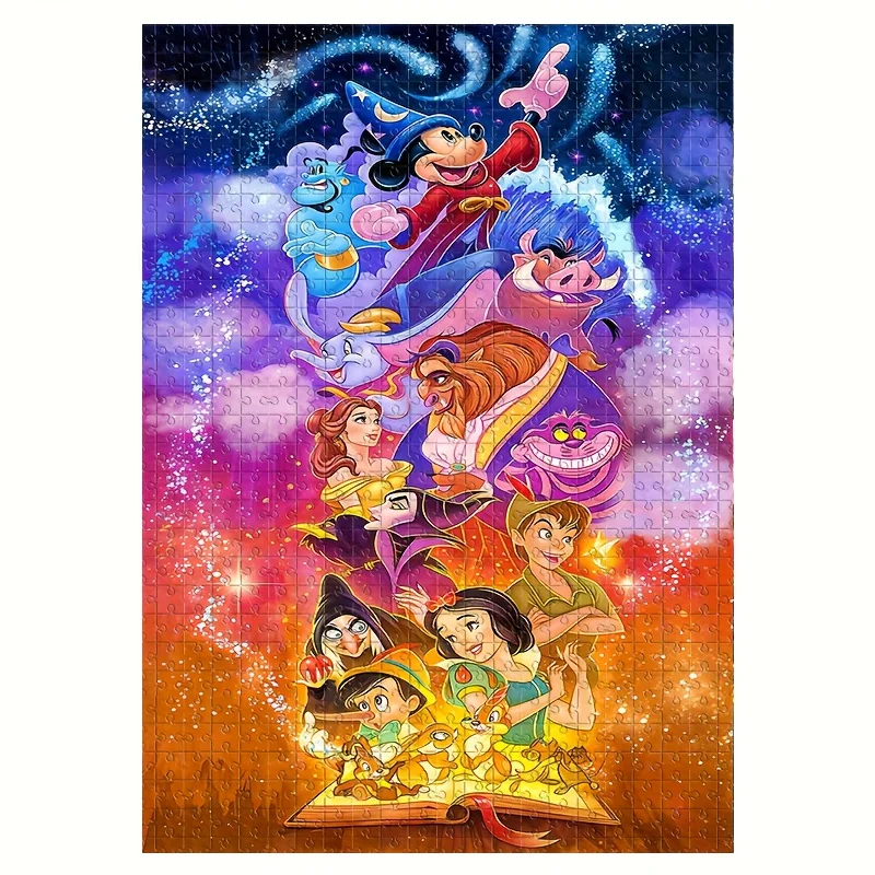 

1000pcs Puzzle Handmade Gift Fairy Tale Book Snow White And The Evil Queen Pinocchio Beauty And The Beast Alice in Wonderland