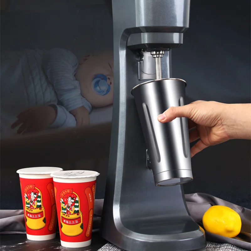 Commercial XMD200T Heavy-Duty Single 300W Spindle Drink Mixer with Countdown Timer, Digital Display, Automatic Start/Stop