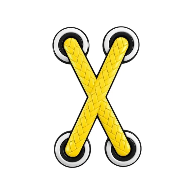 PVC Car Motorcycle Decorative Sticker With 3D Woven Shoelace Design Sticker For Vehicle Multiple Color Option  