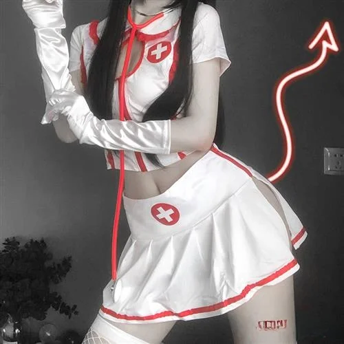 

Sexy Nightclub orm Lace Maid Suit Doctor Game orm Set Nurse Costume loween Cosplay Attractive Lady's Ensemble