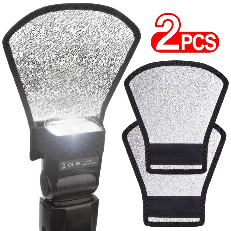 Universal Softbox Flash Bounce Reflector Diffuser Softbox Camera Accessories Silver White for Canon Nikon Camera Photo Studio
