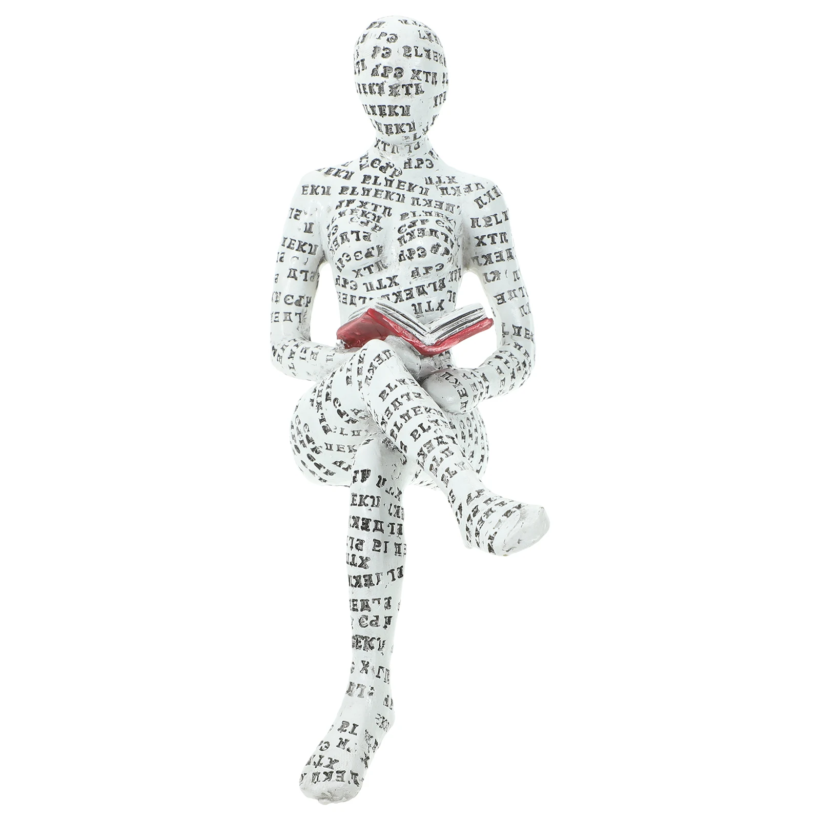 

Modern Resin Reading Woman Statue Decor Desktop Shelf Ornament Living Room Decoration Abstract Art Sculpture