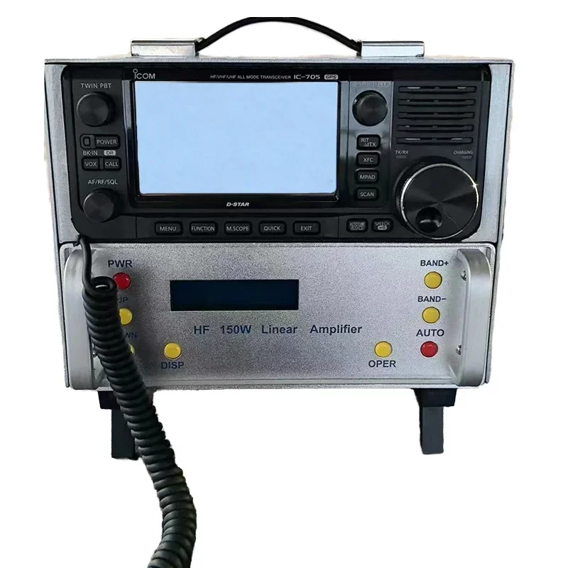 Cost-effective HF Power Amplifier 100W Gain SSB Transceiver Amateur Ham Radio 0.5-30MHz Four-Level Adjustable factory