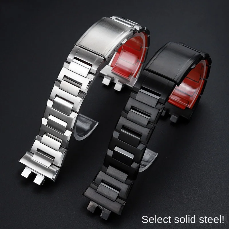 For C-asio 35th Anniversary GMW-B5000 Series Small Square Stainless Steel Case watchband Resin Silicone Bottom Watch Strap