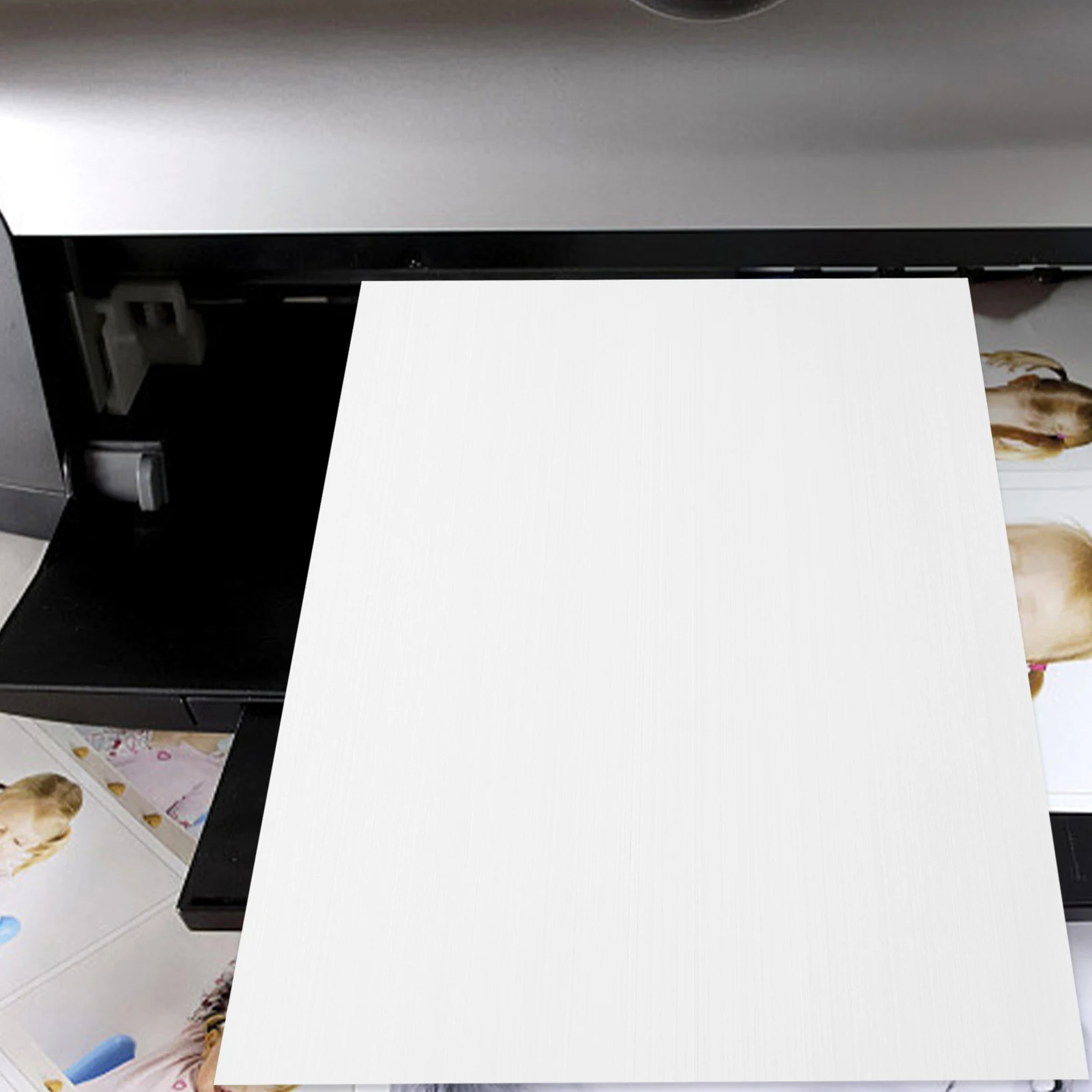 20 ชิ้นกระดาษพิมพ์กันน้ํา A4 โปร่งใส Rainbow Self Adhesive Glossy Photo Papers สําหรับ Home Office Photo