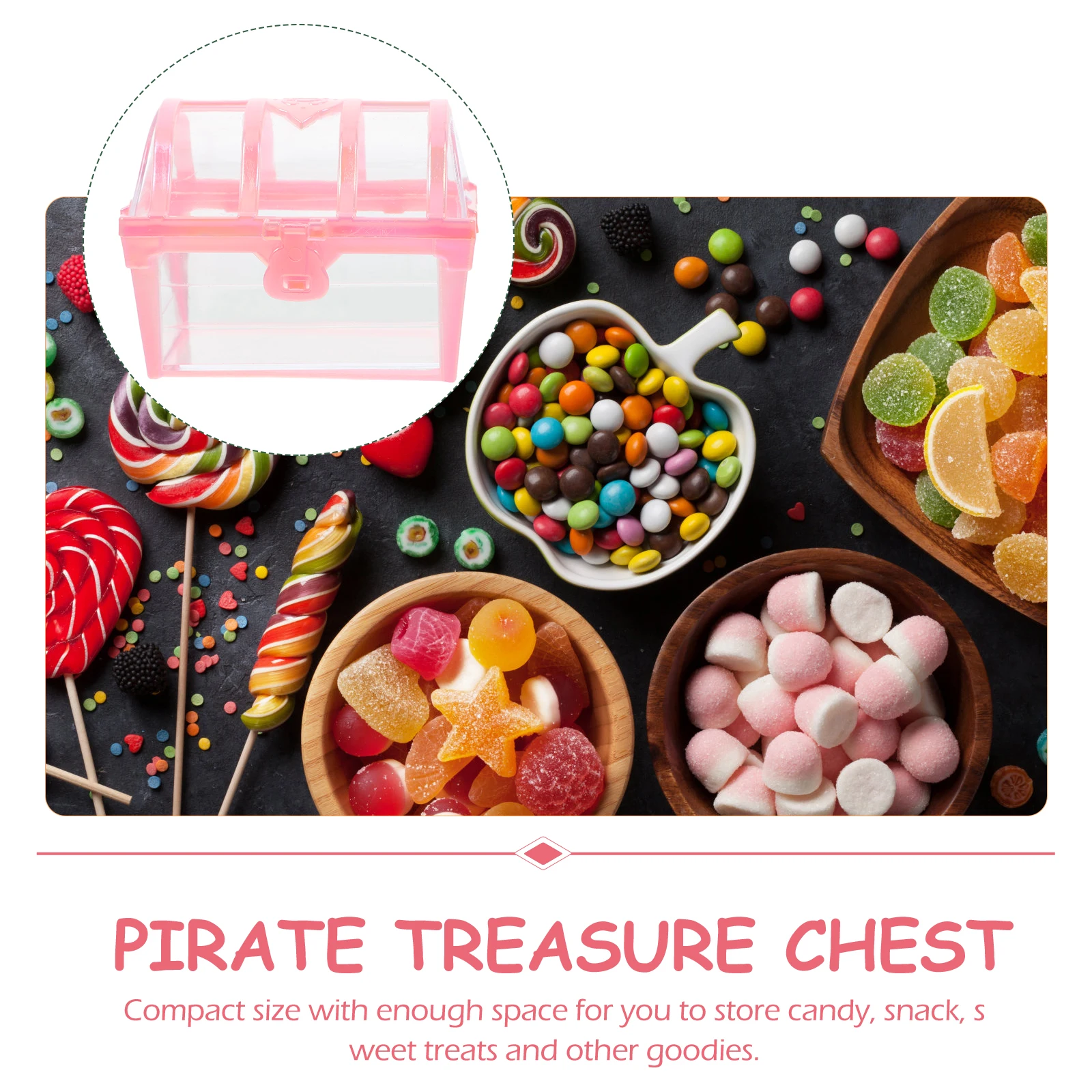 

12 Pcs Pirate Treasure Chest Pearlescent Storage Box Candy Boxes Party Favors Multifunction Plastic for Man