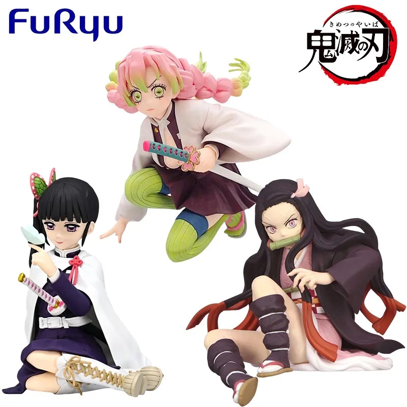 FURYU-figura DE ACCIÓN DE Demon Slayer para niños, modelo coleccionable de Anime, Kamado, Tanjirou, Agatsuma, Zenitsu, regalo genuino