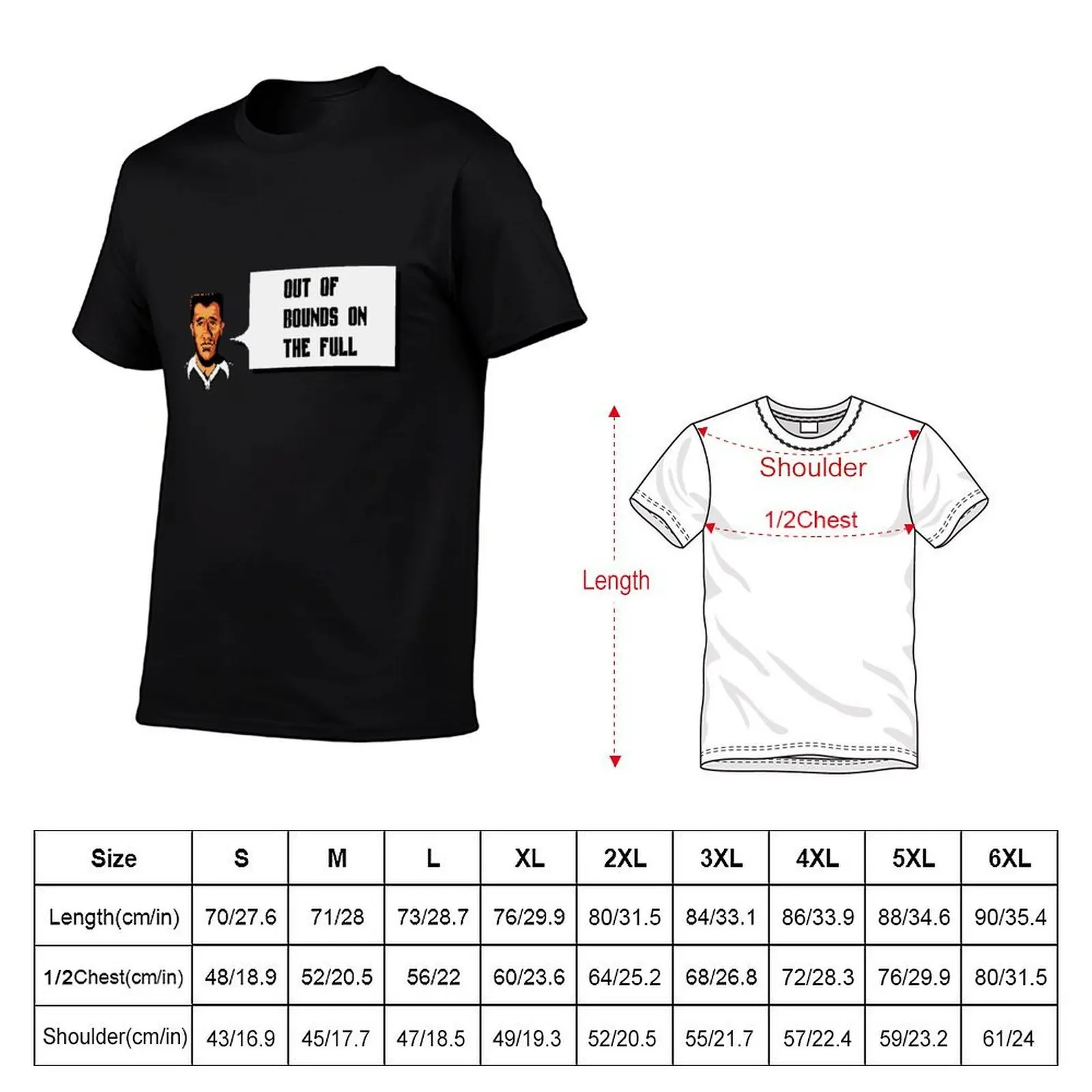 Out of Bounds T-Shirt man t shirts graphic man t shirt summer t shirt man cotton T-shirt