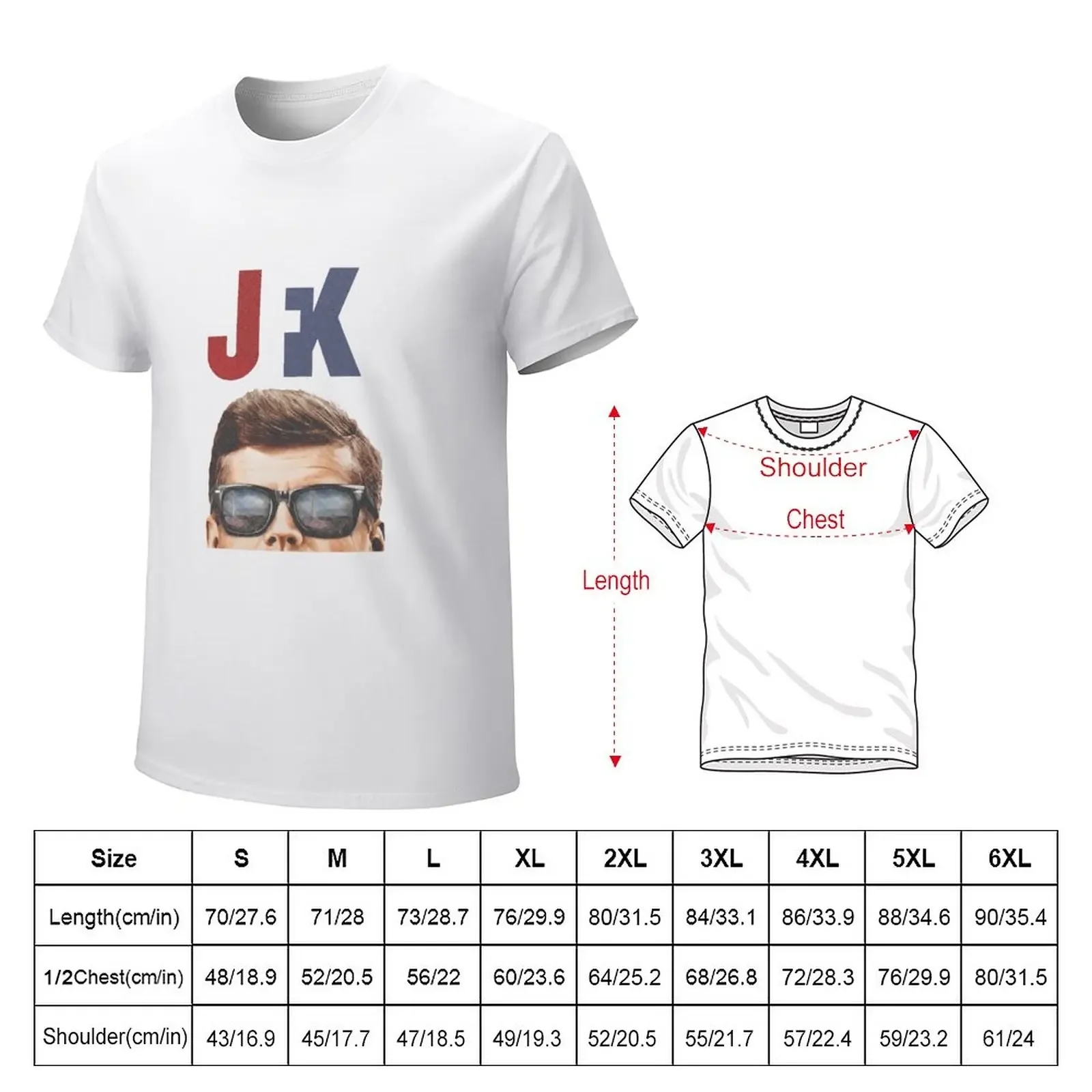 JFK in Wayfarers T-Shirt new edition heavyweights customizeds mens vintage t shirts