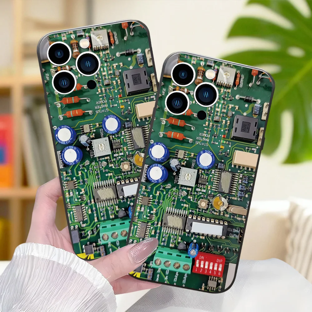 Circuit Board Phone Case For Samsung Galaxy S26 ULTRA S25 S24 S23 S22 S21 S20 Ultra Plus FE Note 20 10 Plus Cover