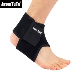 JASONTUTU 1 PCS Ankle Support Gym Running Ankle Protection Black Foot Bandage Elastic Ankle Brace Band Guard Sport Tobilleras