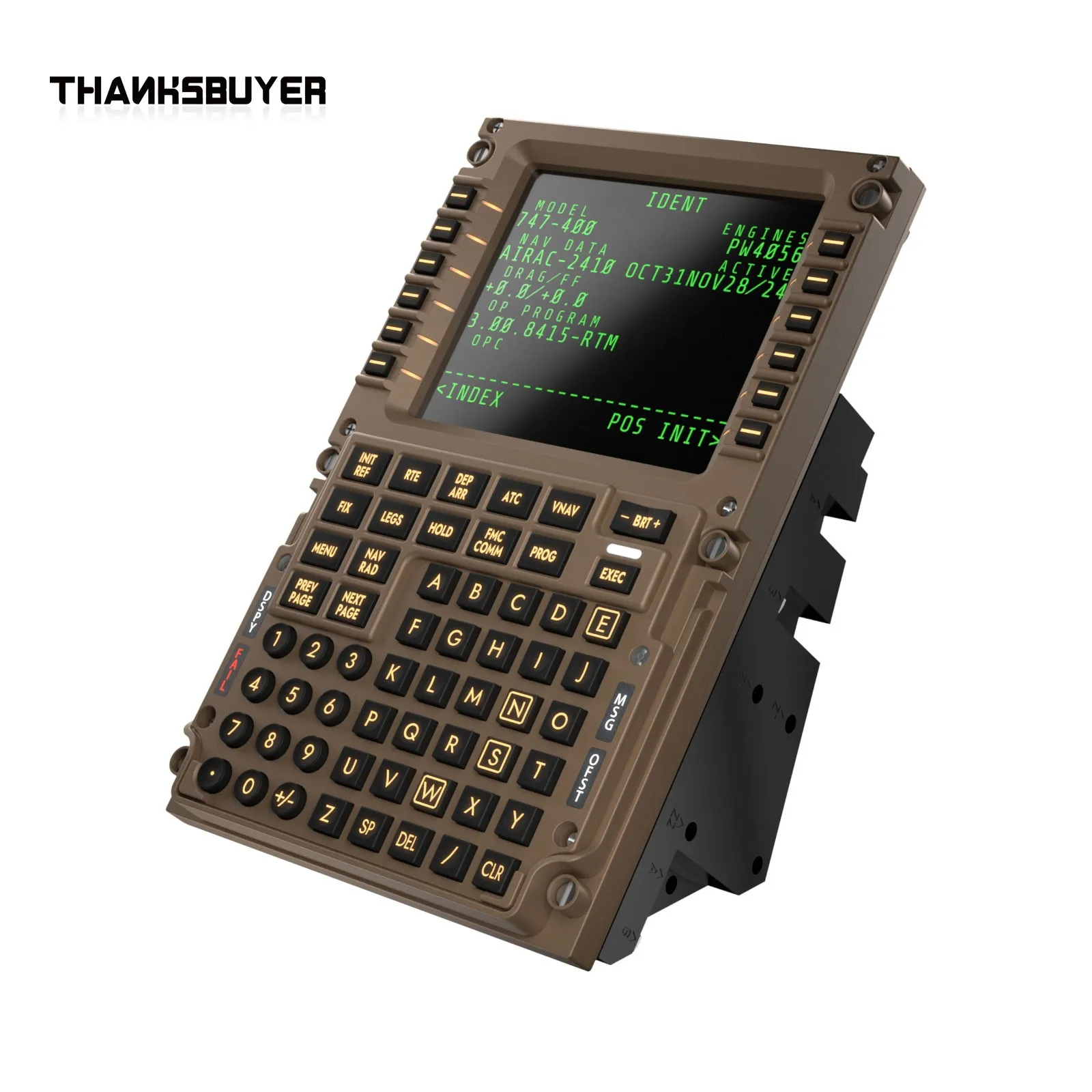 لوحة محاكاة لعبة الطيران WINWING PFP4 CDU PMDG من بيانات خطة الطيران/شاشة تعمل بالبث لـ X-Plane MSFS