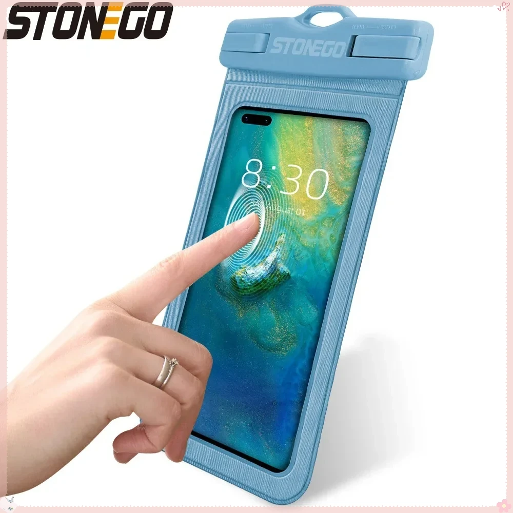 STONEGO Universal Waterproof Phone Bag Case for Swimming Diving Outdoor Mobile Phone Protection Pouch