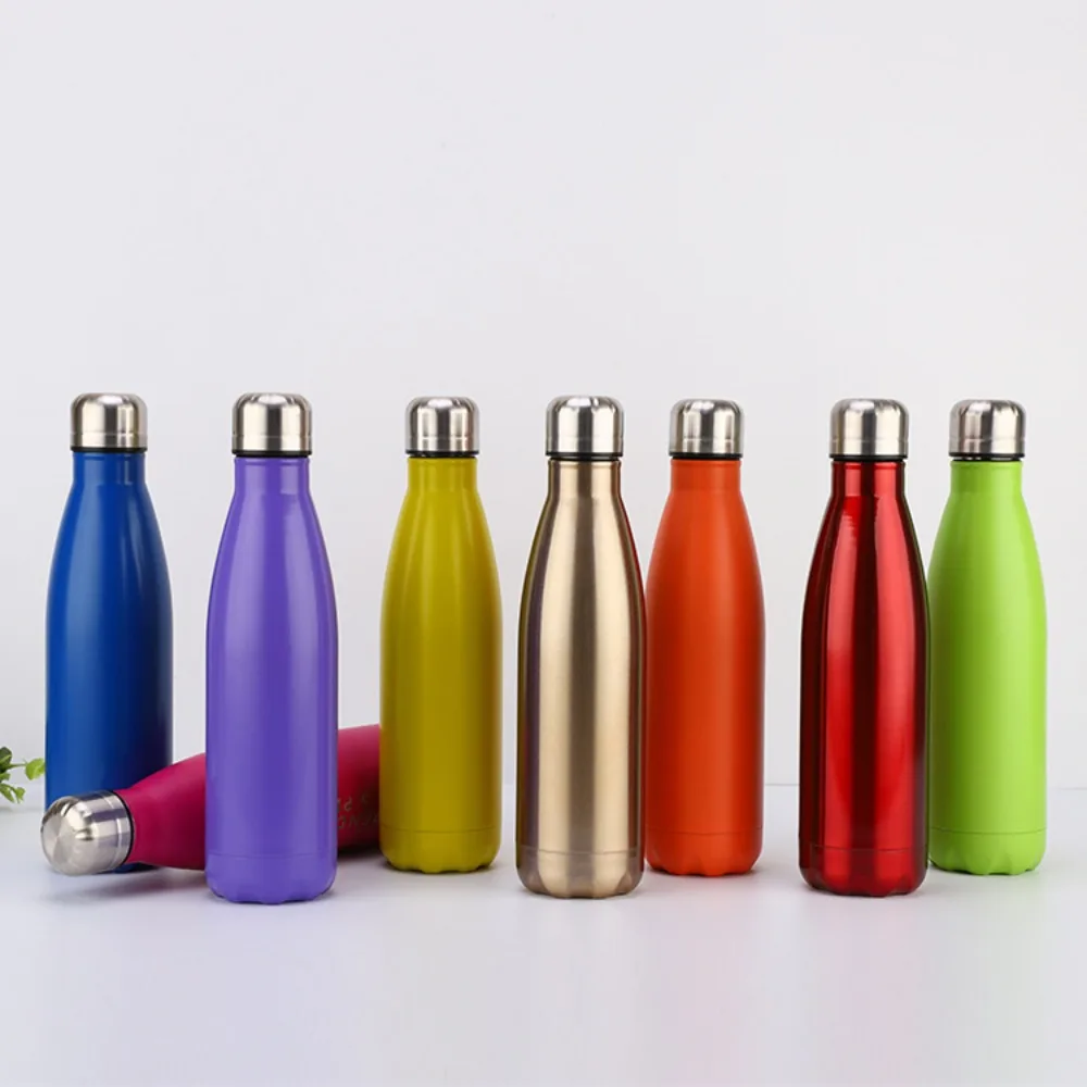 350/500/750/1000ml Stainless Steel Water Bottle Double-Wall Insulated Vacuum Flask BPA Free Sport Thermos Cola Water Thermos