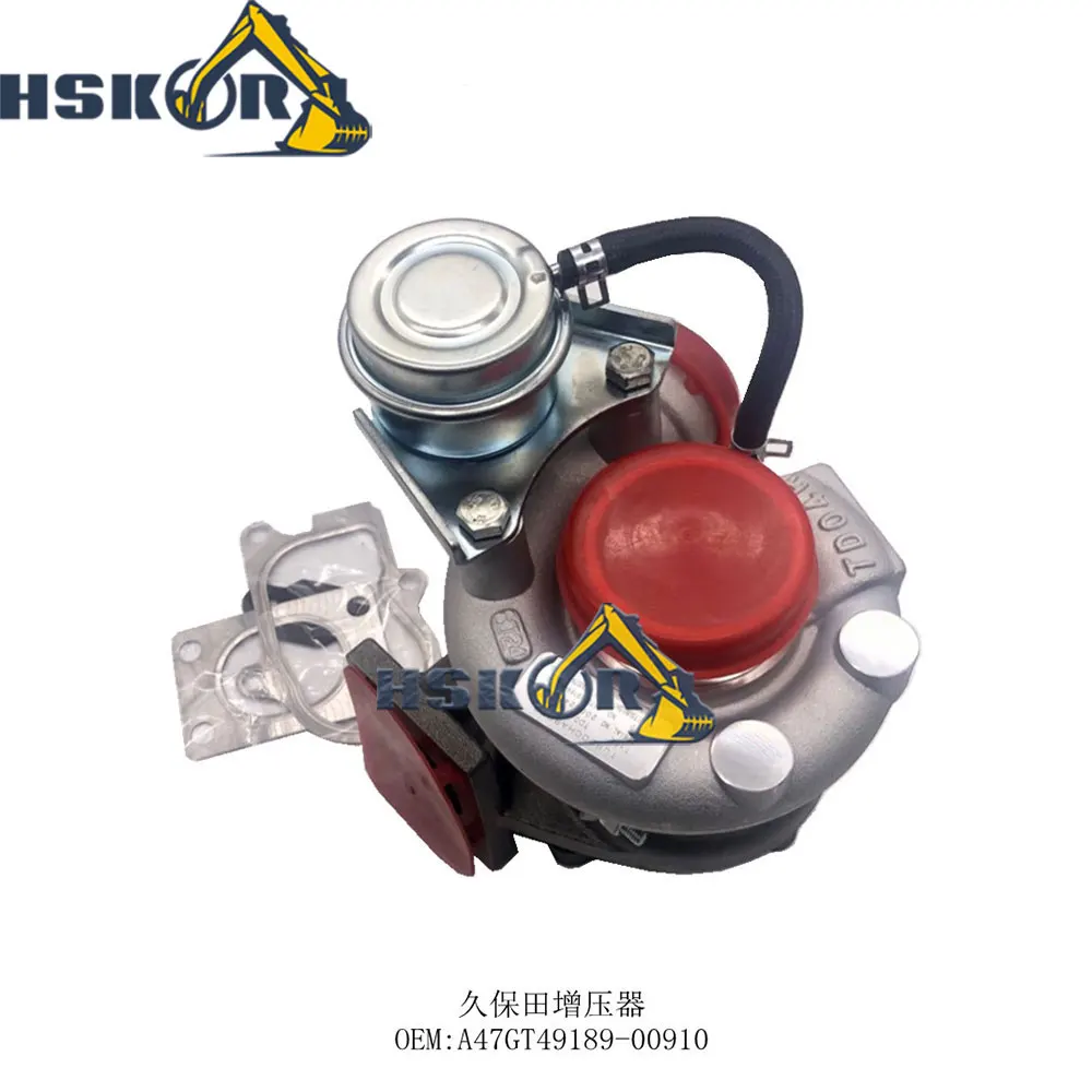 

Diesel Turbocharger A47GT49189-00910 49189-00910 For Kubota Engine Part Common Fence Excavator
