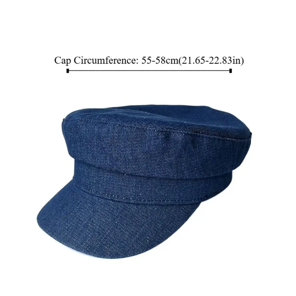 الرجعية خمر الدنيم القبعات شقة الترفيه مثمنة قبعة النساء موزع الصحف بلغت ذروتها القبعات السيدات