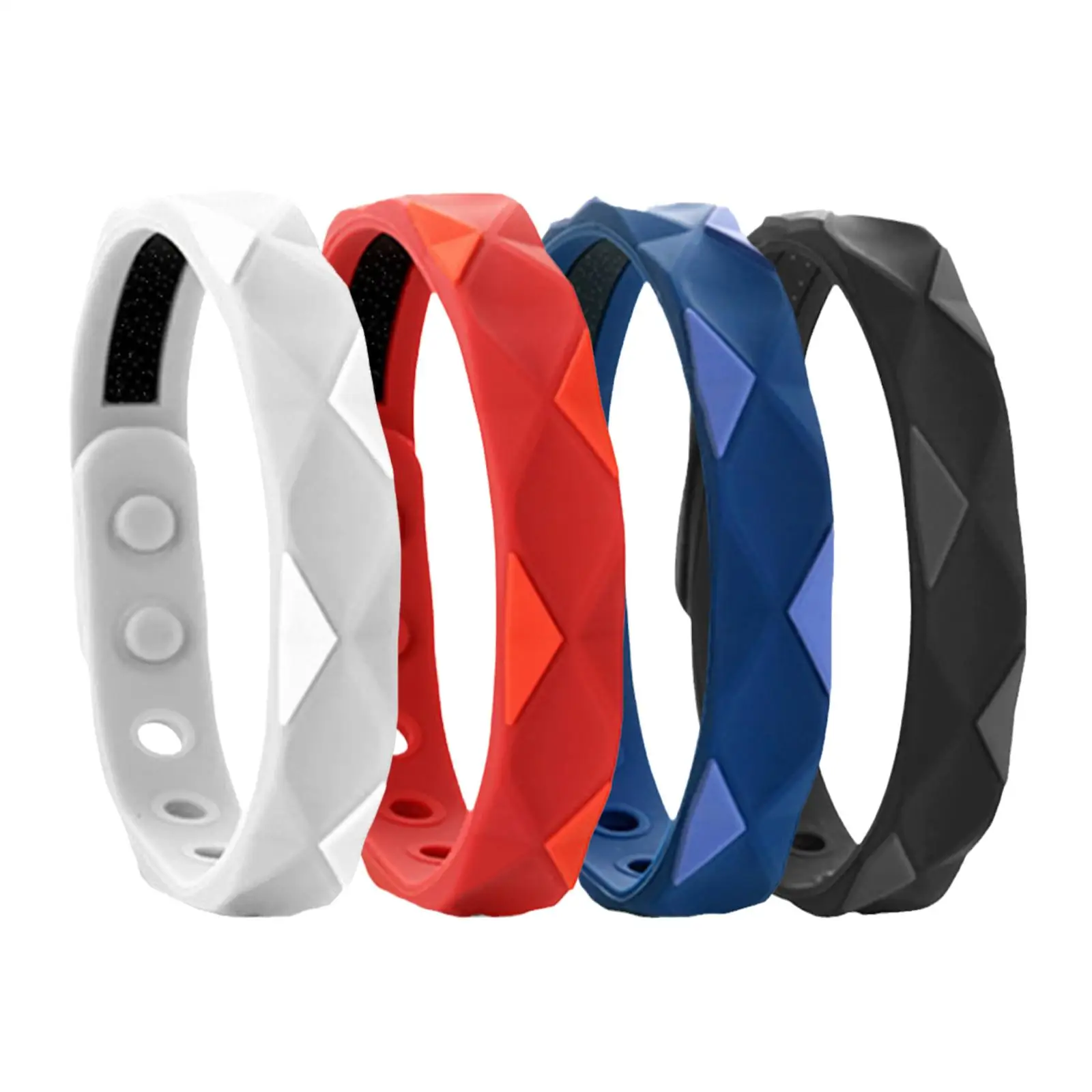 Negative Ion Anti-static Sports Bracelet Far Infrared Bracelet Magnetic Ion Wristband Silicone Balance Negative Wristband E H2R5