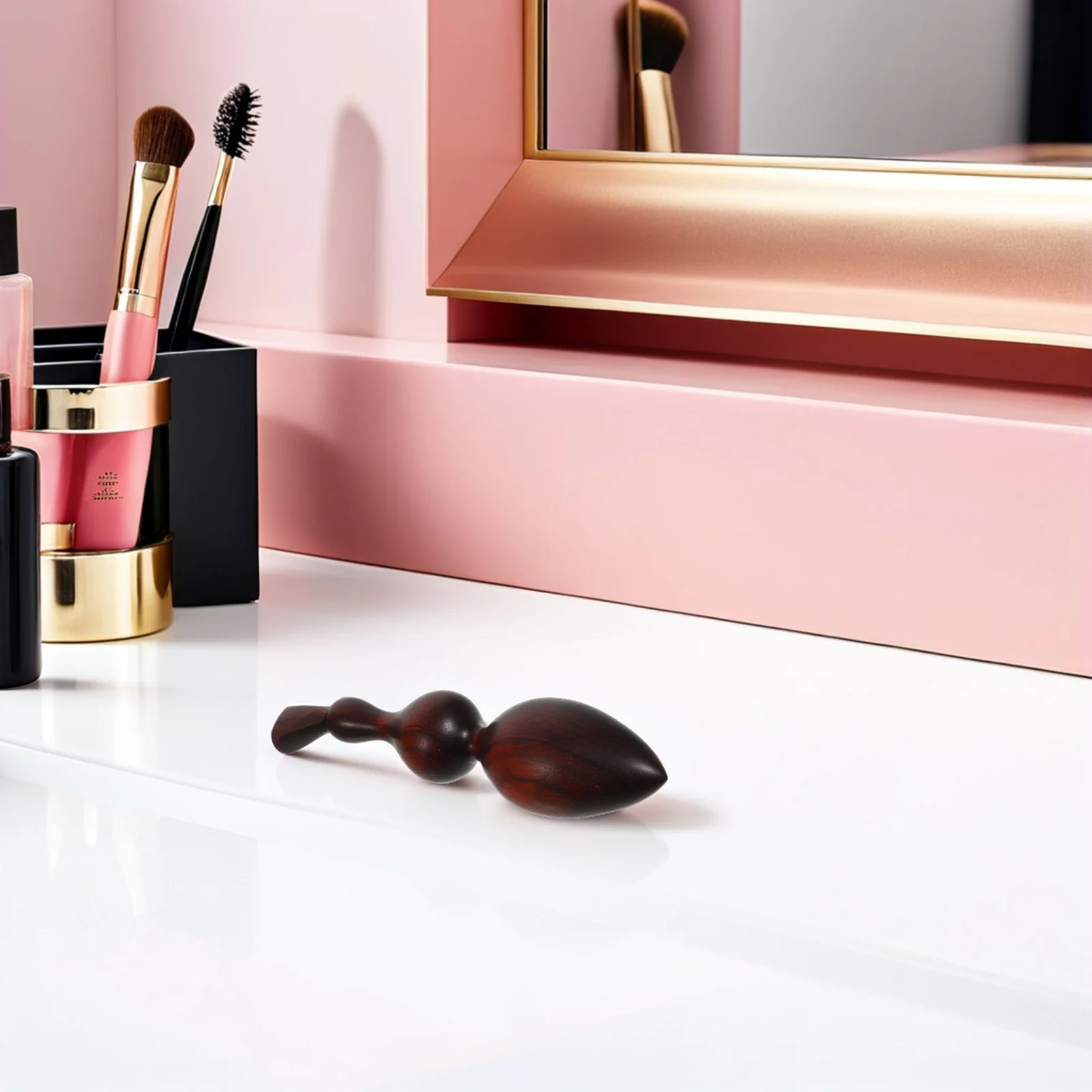 

2 шт. фиолетовая массажная палочка из сандалового дерева: деревянный массажер для спины для облегчения глубоких тканей, триггерная точка, трость, портативный инструмент Гуаша для лица