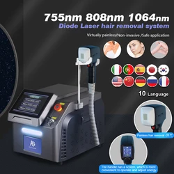 ADG 2000w 808nm Diode Laser Hair Removal MachineDepilation Equipment Three Wavelengths Ice Titanium Device Professional