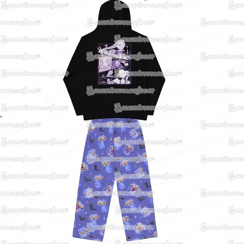 KPop شيطان الصيادين هوديس مع منامة 2025 KPop شيطان الصيادين النمر طباعة البلوز ل AultKids موضة هوديي لمجموعة الشباب
