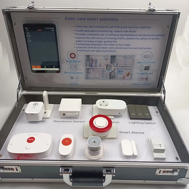 Demonstration Box for Home Community Nursing Home Institutional Elder Care Simulation Control System with Custom Logo