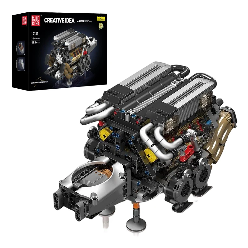 

MOLD KING 10131 BGT W16 Модель строительного блока двигателя 952 шт. DIY механический сборочный комплект для взрослых развивающая головоломка в подарок